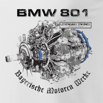 Нова тениска от колекцията Legendary Engines BMW 801