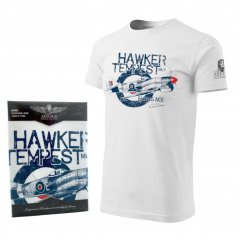 T-shirt med et RAF jagerfly HAWKER TEMPEST