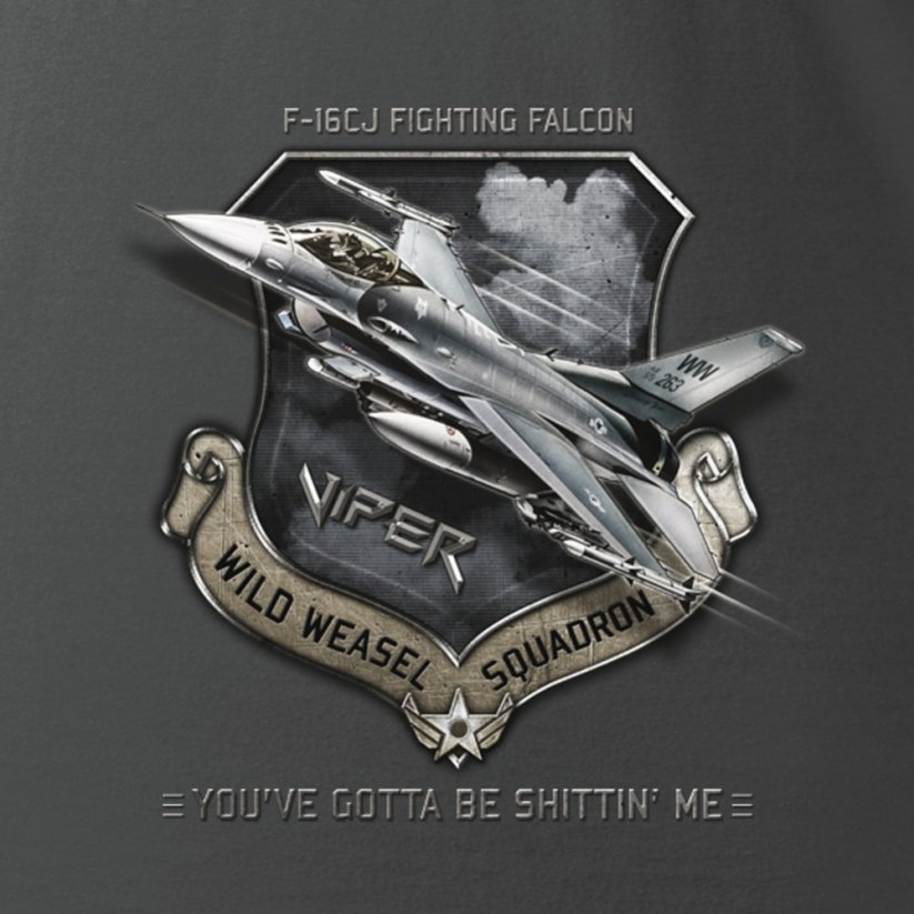 Žene T-Shirt borbeni zrakoplovi F-16CJ FIGHTING FALCON (W) - Veličina: XXL