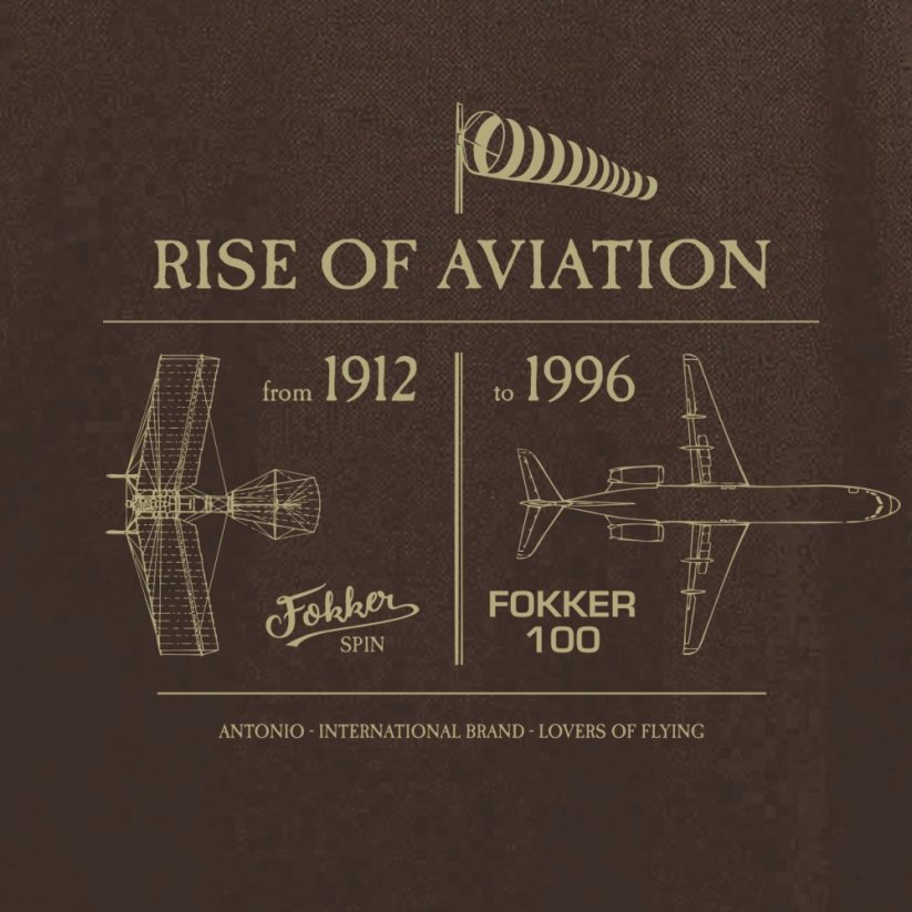 Žene Polo-shirt porast zrakoplovstva ANTHONY FOKKER (W) - Veličina: XXL