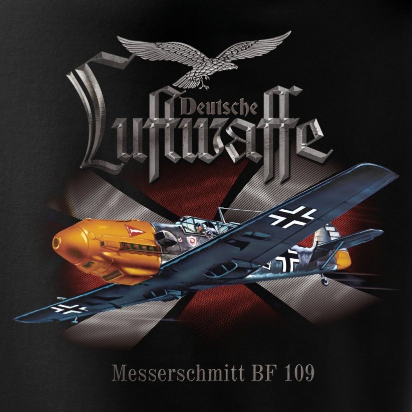 T-Shirt német repülőgép MESSERSCHMITT BF 109