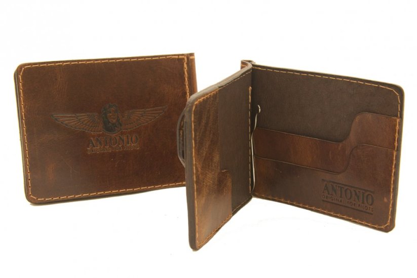 Portefeuille en cuir dollar LOBBY