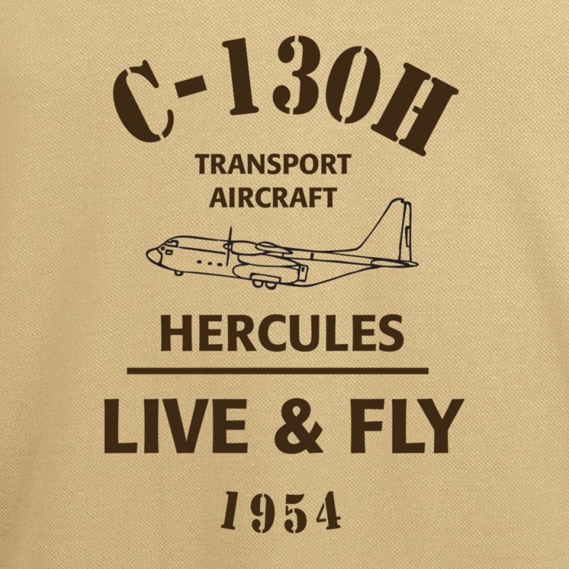 Polo-shirt avion de l’armée HERCULES C-130H - Taille: M