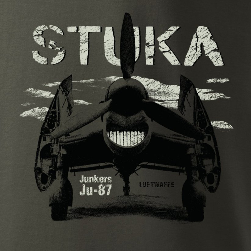 Koszulka z Luftwaffe Junkers Ju-87 STUKA - Rozmiar: XXL