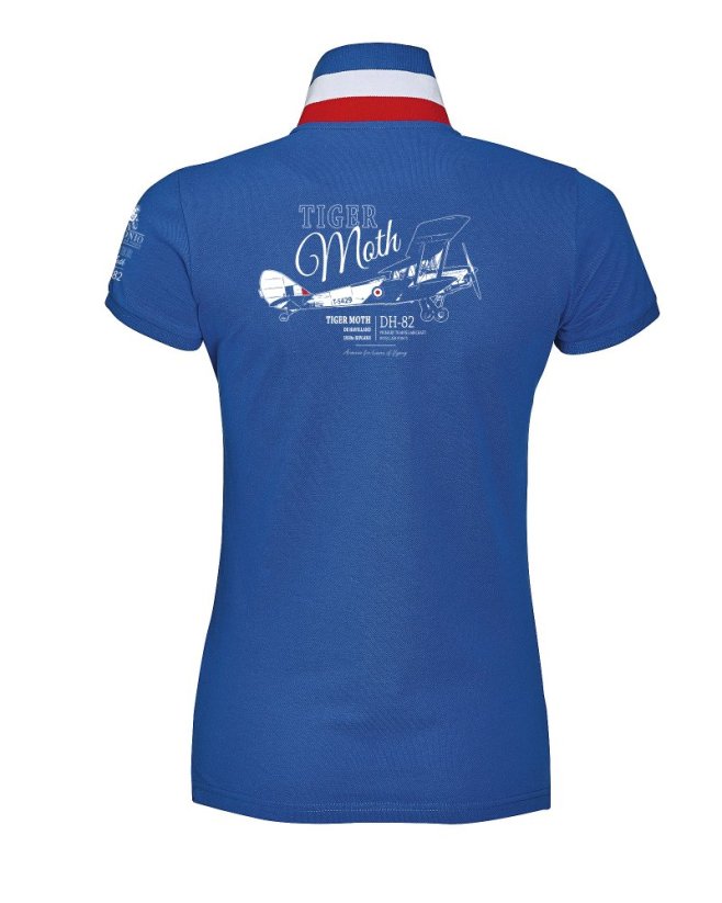Ženske polo-shirt britanski dvokrilec DE HAVILLAND TIGER MOTH (W)