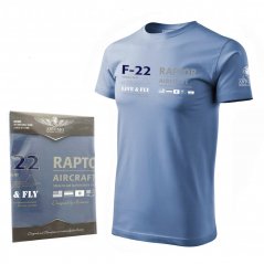 T-shirt med jagerfly F-22 RAPTOR