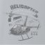 Women T-shirt with a helicopter ROBINSON R-44 (W) - Size: S