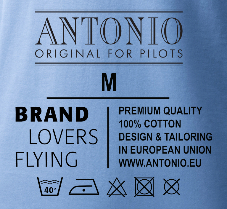 T-Shirt with airplane PIPER J-3 CUB - Size: M