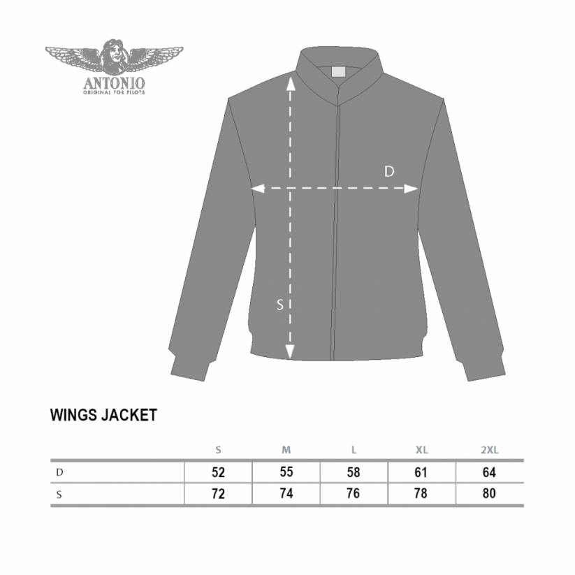 Jacket ANTONIO WINGS for aviators