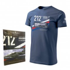 T-shirt med jagerfly Aero L-159 ALCA TRICOLOR