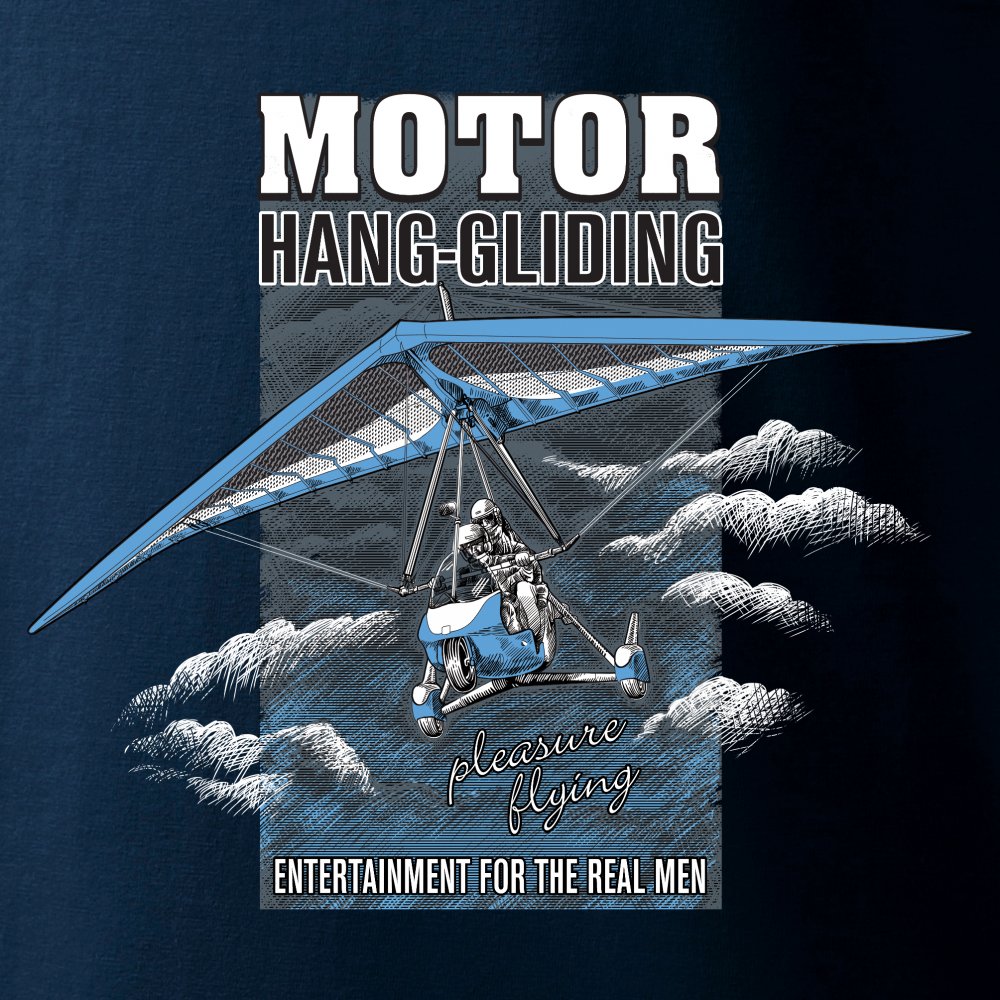 Fly among the clouds with MOTOR HANGGLIDING Tshirt