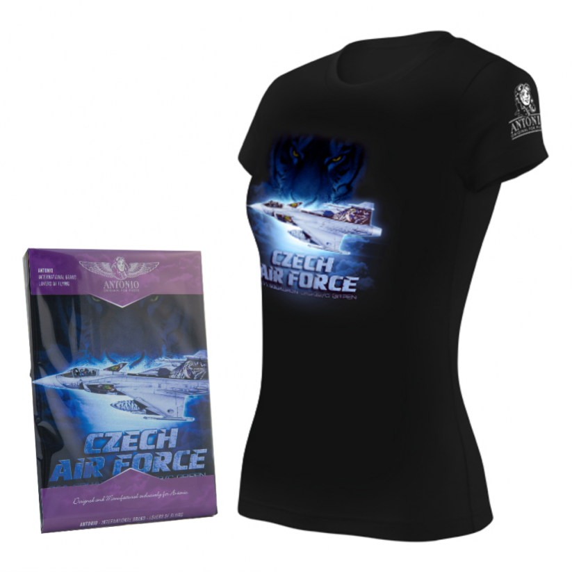 Women T-Shirt with fighter JAS-39/C GRIPEN (W)