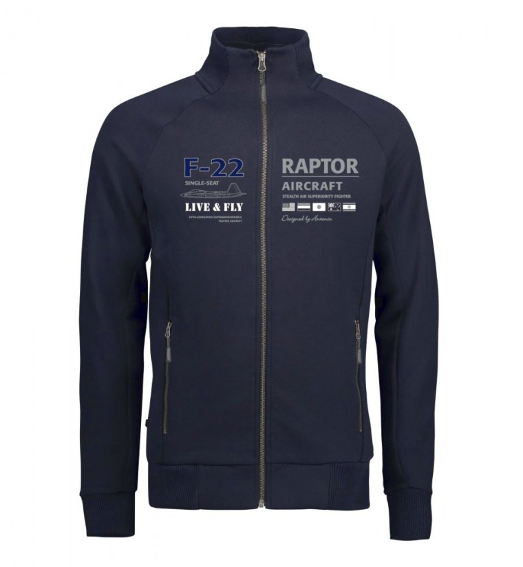 Sweatshirt with aircraft F-22 RAPTOR - Size: XXL