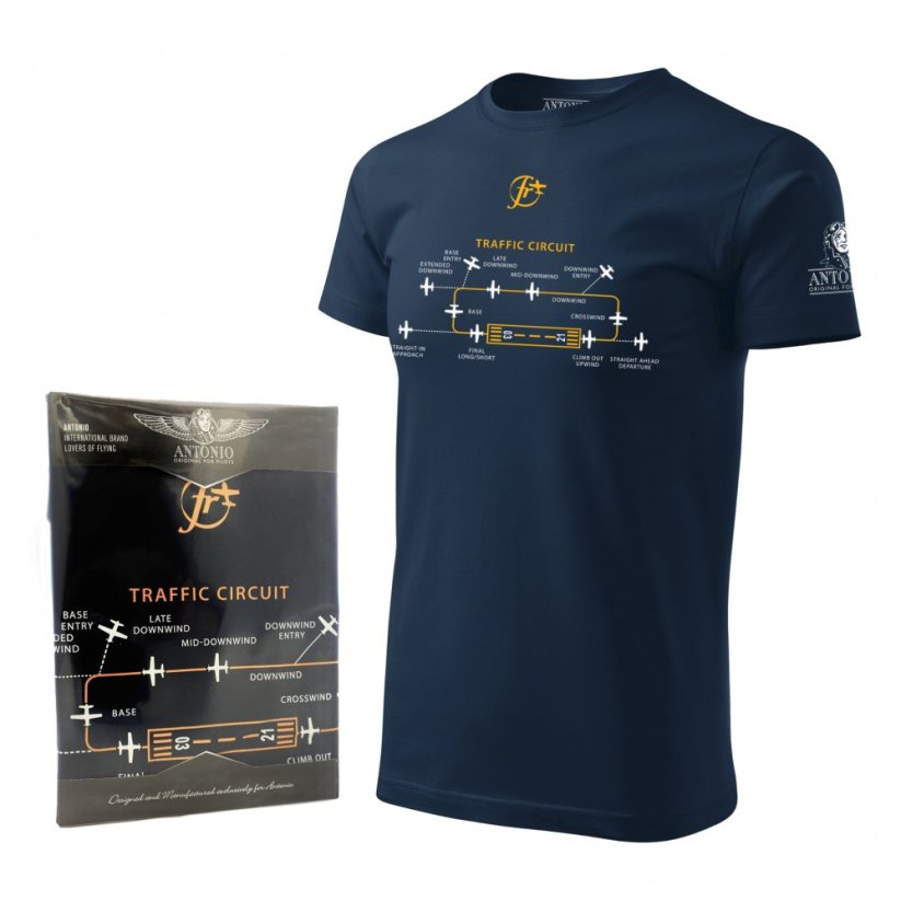 Tricou cu model de trafic de aerodrom CIRCUIT - Dimensiunea: S