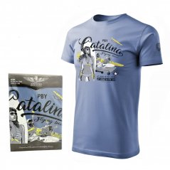 T-shirt met vliegboot PBY CATALINA