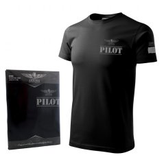 Tricou cu semn de PILOT BL