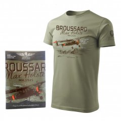 T-Shirt with airplane MH.1521 BROUSSARD