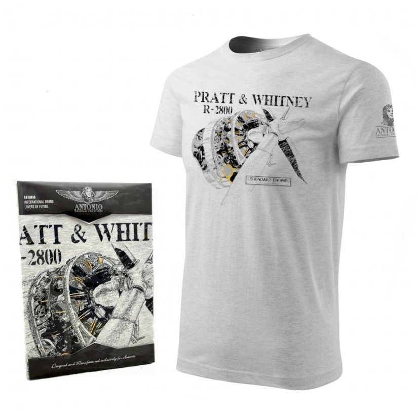 T-Shirt mit Motor PRATT & WHITNEY R-2800