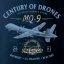 T-Shirt drónnal MQ-9 REAPER PREDATOR - Méret: S