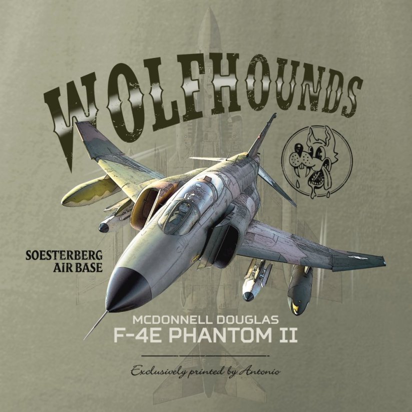 T-Shirt mit Jagdflugzeug F-4E PHANTOM II