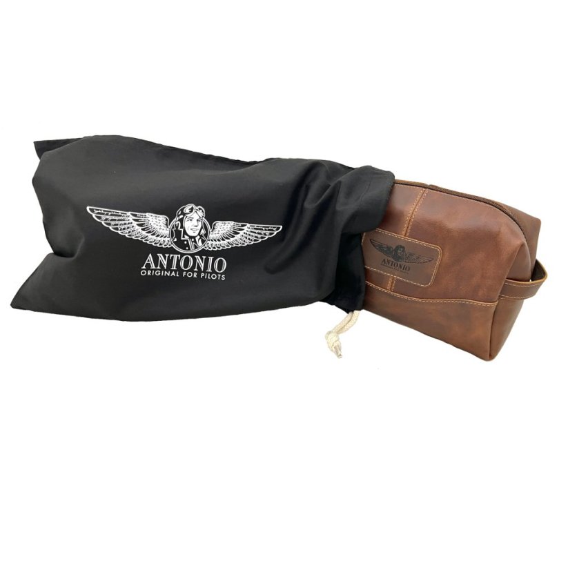 Kulturtasche aus Leder AMENITY KIT