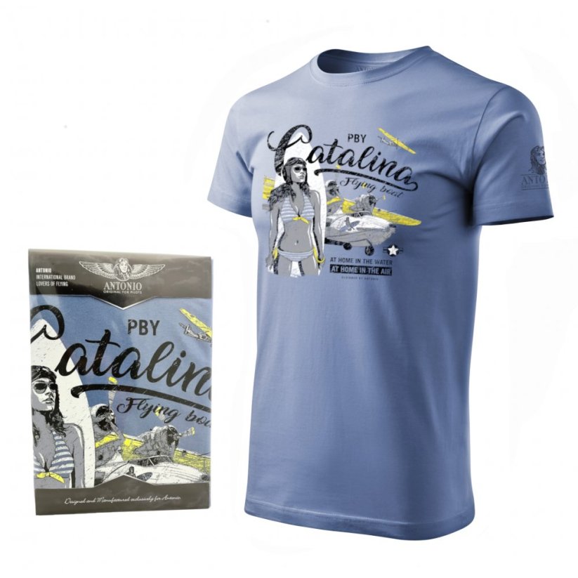 T-Shirt mit Flugboot PBY CATALINA