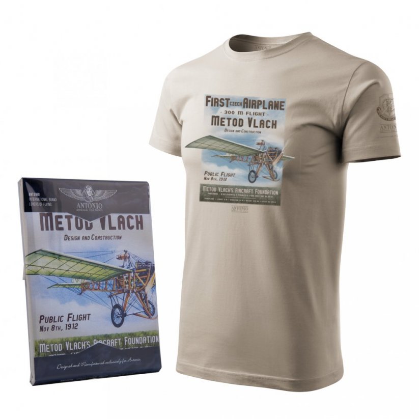 T-Shirt of constructer and airman METOD VLACH - Size: XXL