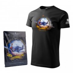 T-Shirt with fighter airplane SPITFIRE Mk VIII.