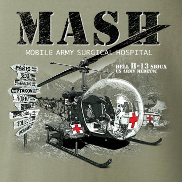 MASH. Noul design tricou al BELL H-13