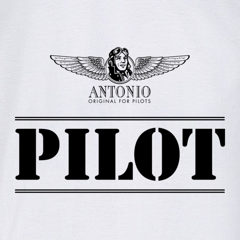 Women Polo aviation sign of PILOT WH (W) - Size: S