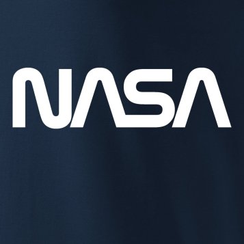 Twee nieuwe T-shirts met NASA-logo
