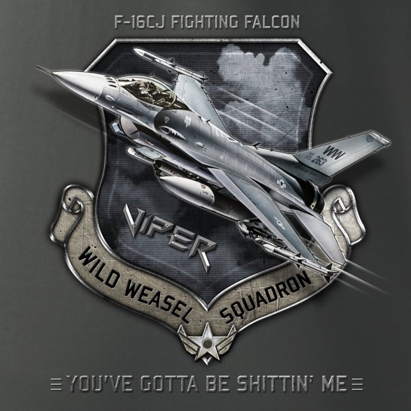 Tricou avion de vânătoare F-16CJ FIGHTING FALCON - Dimensiunea: L