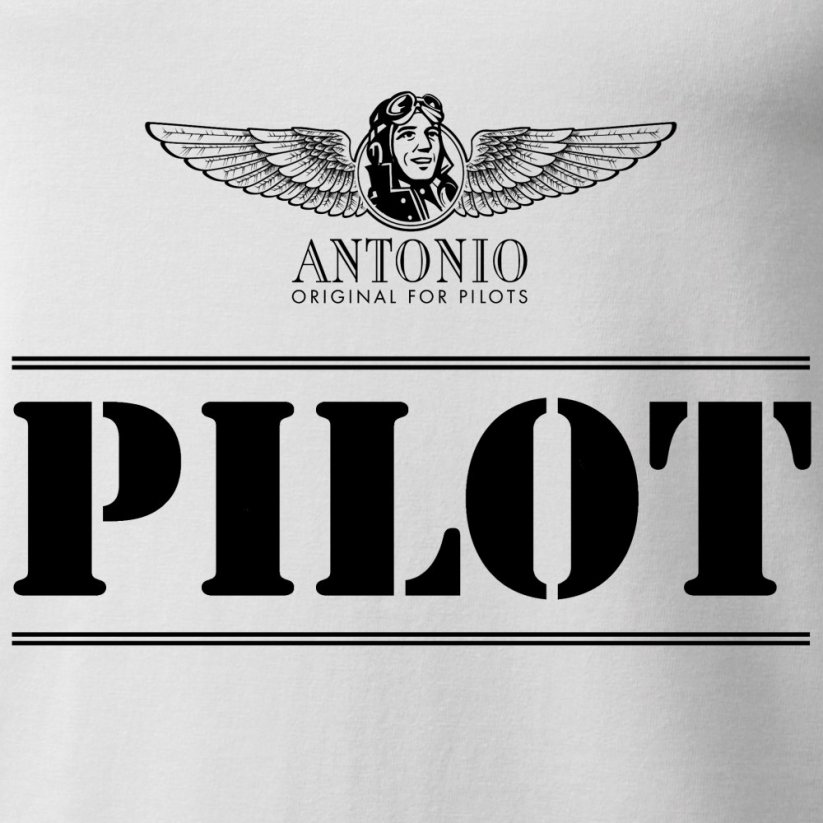 Детска тениска със знак PILOT WH (K)
