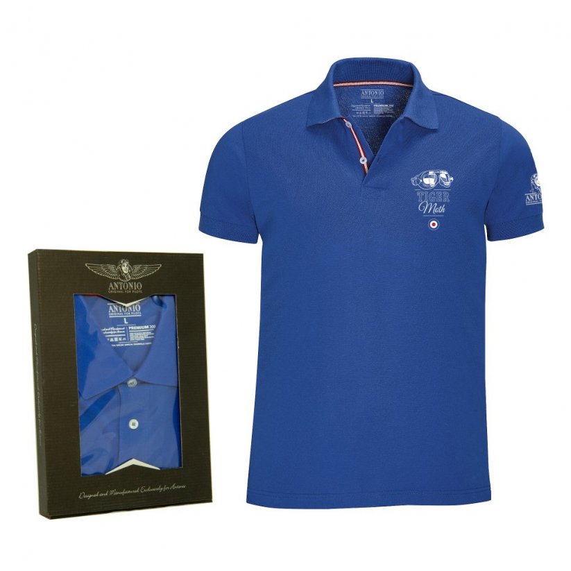 Polo-shirt Britse tweedekker DE HAVILLAND TIGER MOTH - Grootte: S