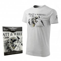 T-shirt met motor PRATT & WHITNEY R-2800