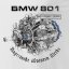 T-Shirt mit Flugmotor BMW 801