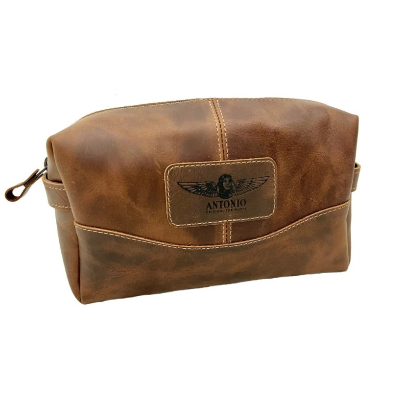 Kulturtasche aus Leder AMENITY KIT