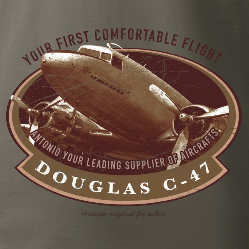 Majica s transportnim zrakoplovom Douglas C-47 SKYTRAIN - Veličina: S