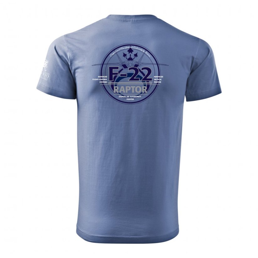T-Shirt mit Jagdflugzeug F-22 RAPTOR - Größe: S