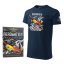 T-Shirt avec avion de voltige EXTRA 300 BLUE - Taille: M