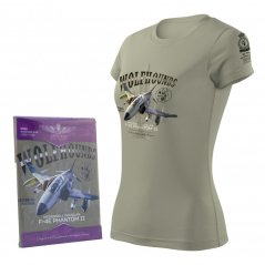 Women T-shirt with fighter aircraft F-4E PHANTOM II (W)