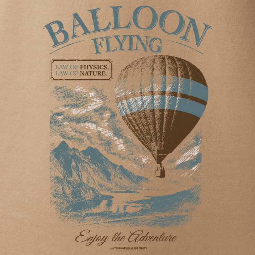 T-Shirt mit Heißluftballon BALLOON