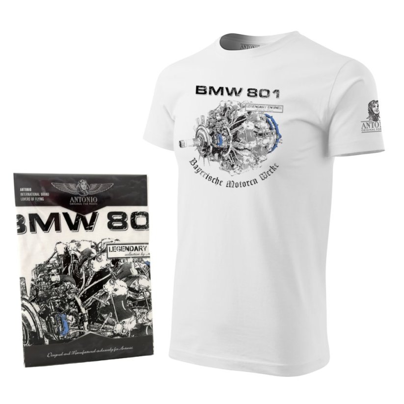 T-Shirt met vliegtuigmotor BMW 801