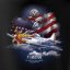 T-Shirt met vliegtuig MUSTANG P-51
