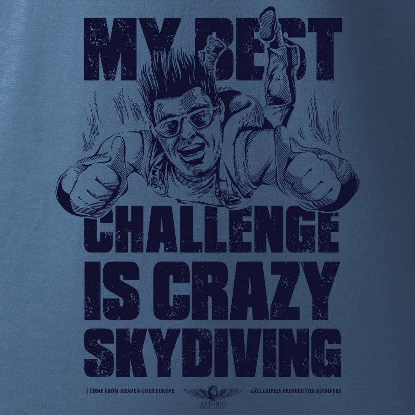 T-shirt adrenaline sport SKYDIVING CHALLENGE - Size: XXL