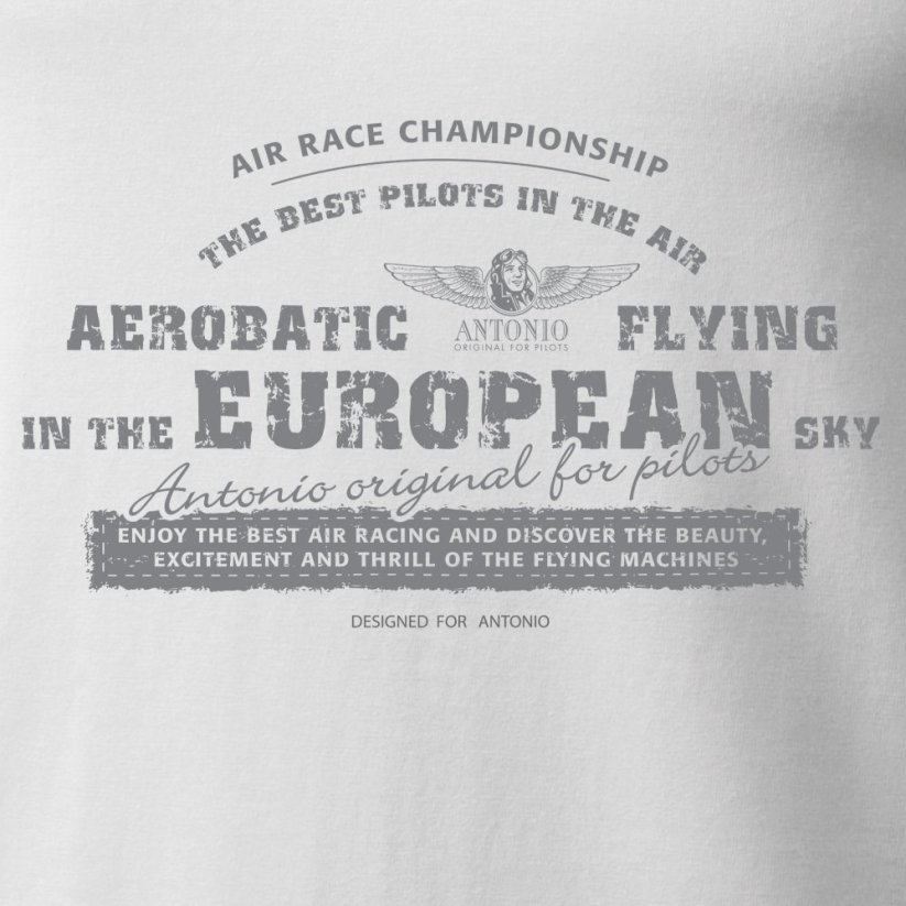 Tričko letecká akrobacie AEROBATICS WH