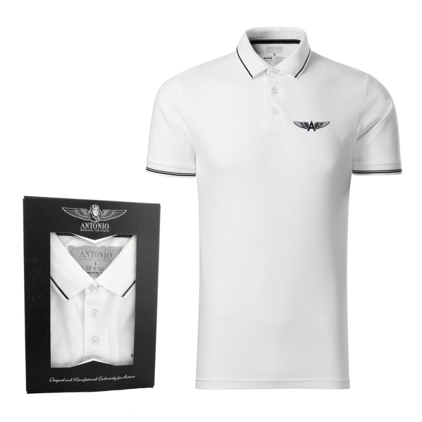 Poloshirt ANTONIO WINGS voor vliegeniers - Grootte: XXL