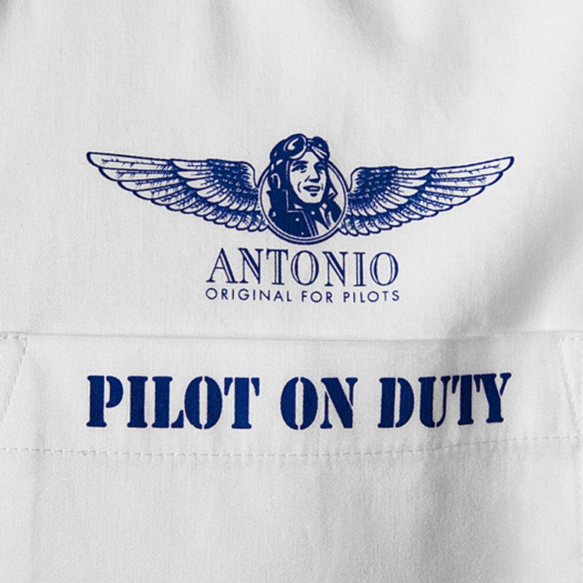 Skjorte med epauletter PILOT ON DUTY - Størrelse: XL