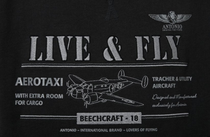 Sweatshirt med fly BEECHCRAFT-18 - Størrelse: M