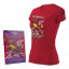 Women T-Shirt with aerobatic aircraft EXTRA 300 RED (W) - Size: S